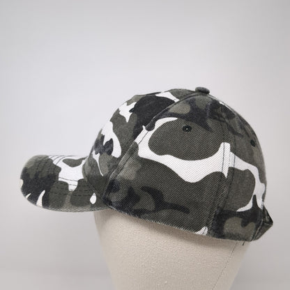 Unbranded Strapback Hat Multi One Size Adjustable Camouflage Blank