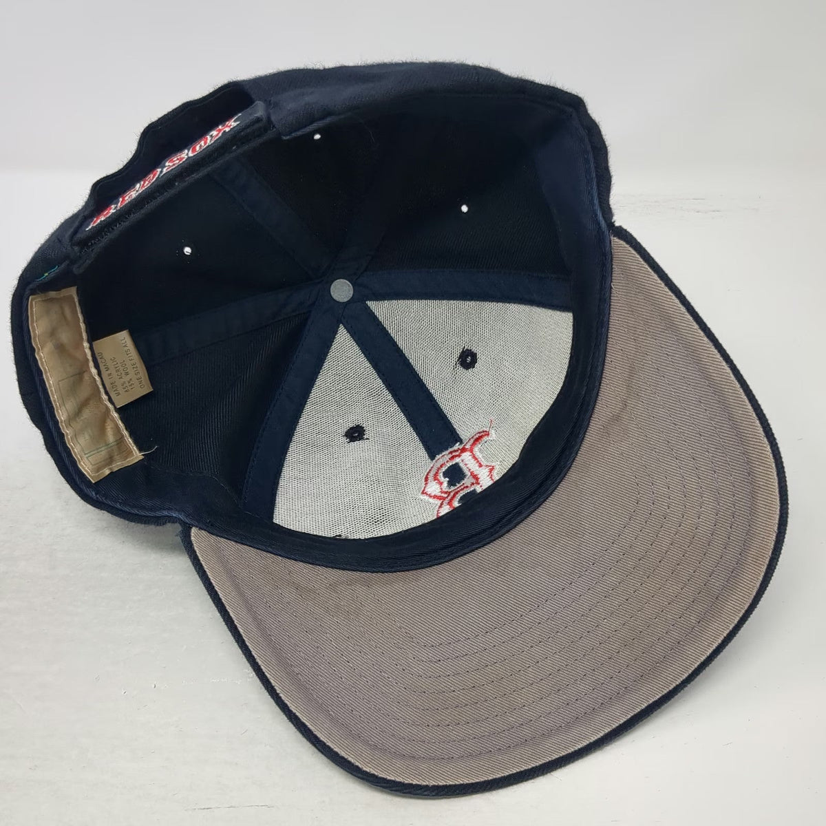 Boston Red Sox MLB Twin City Baseball Cap Blue Red White One Size Strapback Hat