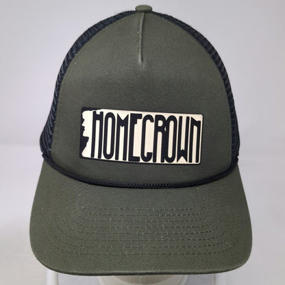 Dri Duck Homecrown Trucker Hat Green One Size Mesh Snapback Rope Patch Cap