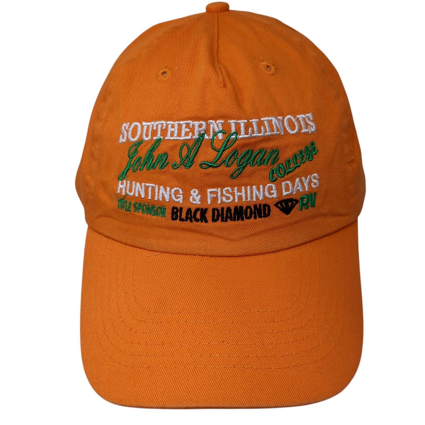 Southern Illinois John A Logan College Black Diamond Strapback Hat Orange OS