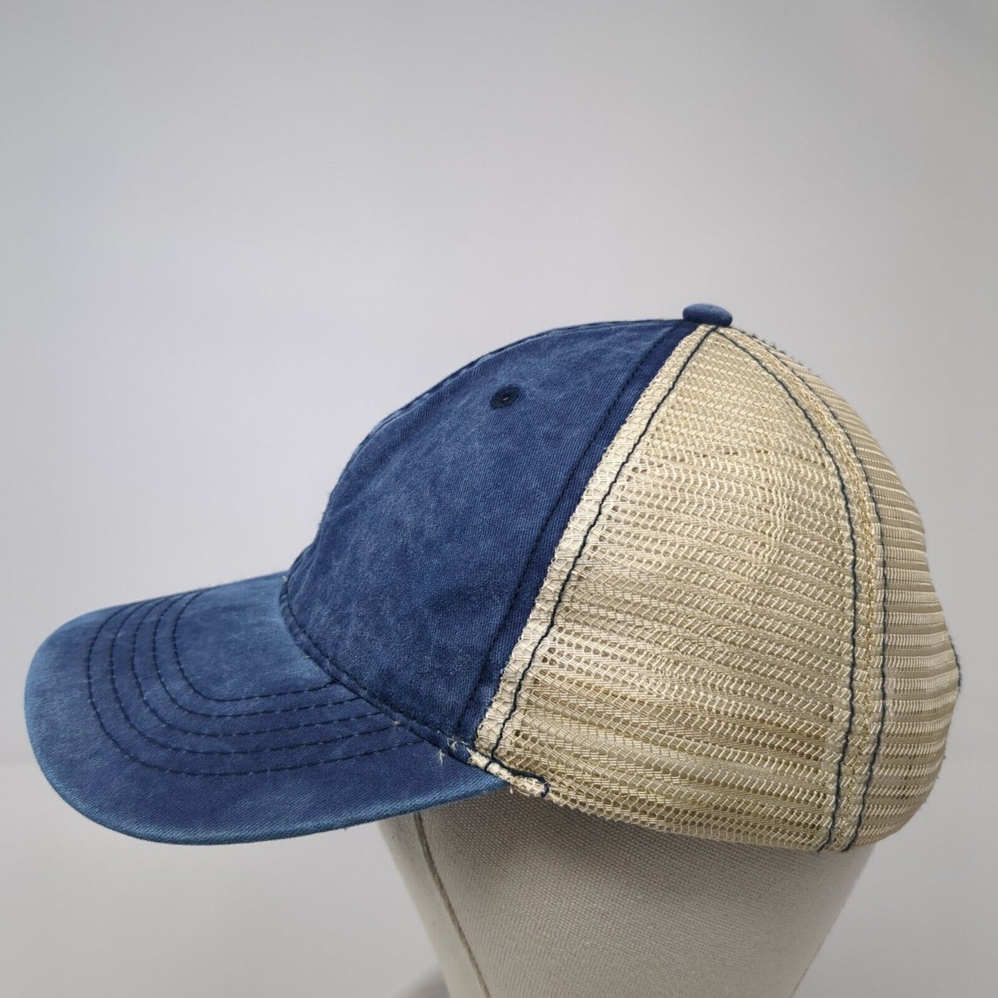 Unbranded Slideback Mesh Back Trucker Hat Blue Cove One Size Blank
