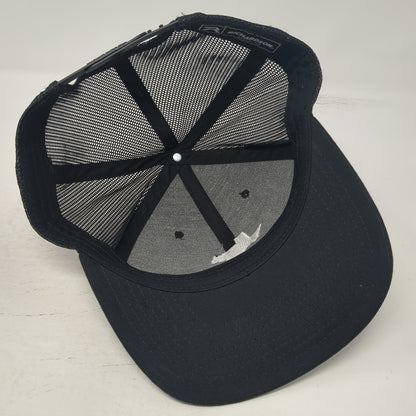 Richardson Trucker Hat Black OSFM Mt. Pleasant TX Texas Embroidered Mesh Back