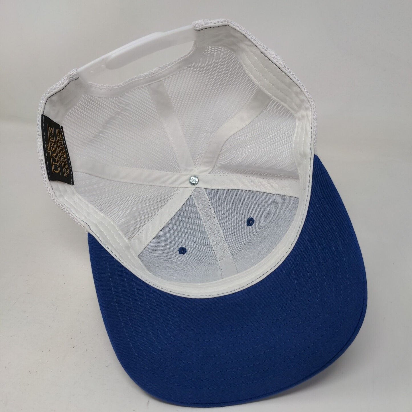 Second Chance Family Support Closet Snapback Hat One Size Blue Mesh Back