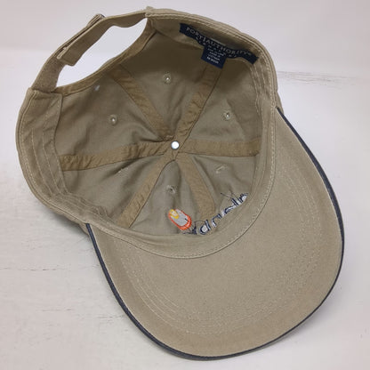 Port Authority Baseball Cap Beige One Size Glanbia Embroidered Logo Blue Hat