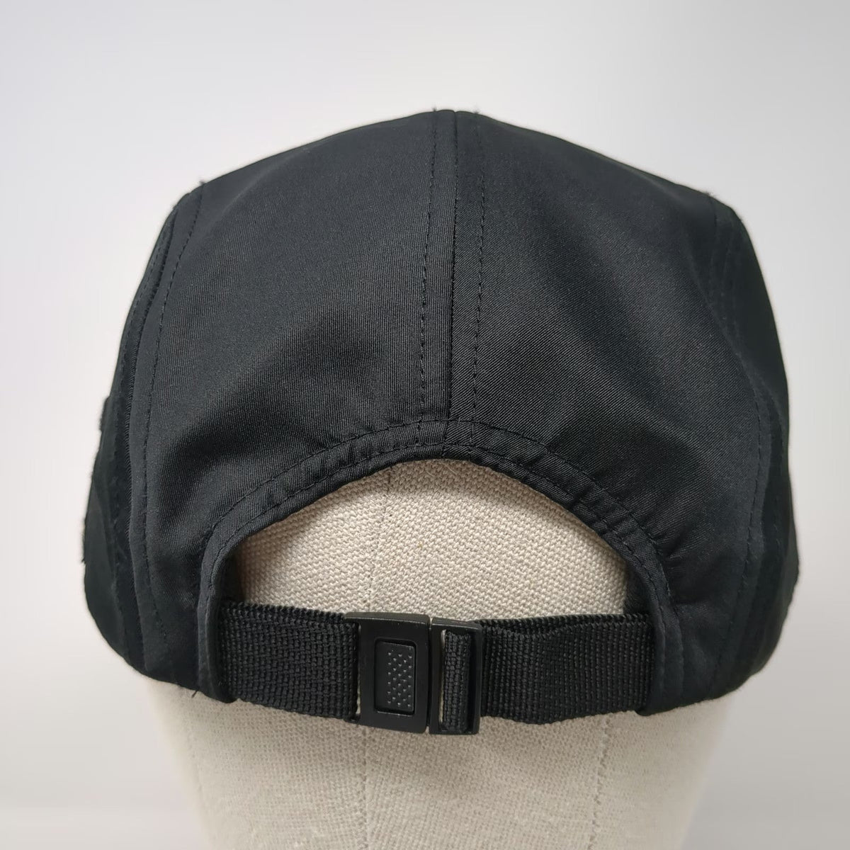 5 Panel Black One Size Hat Be More Earth Slideback Nature's Sunshine Gold Run