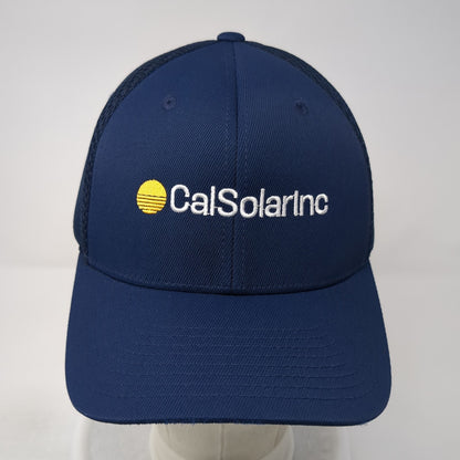 Cal Solar Inc Fitted Hat Blue XL Embroidered Solid Flexfit Sport-Tek