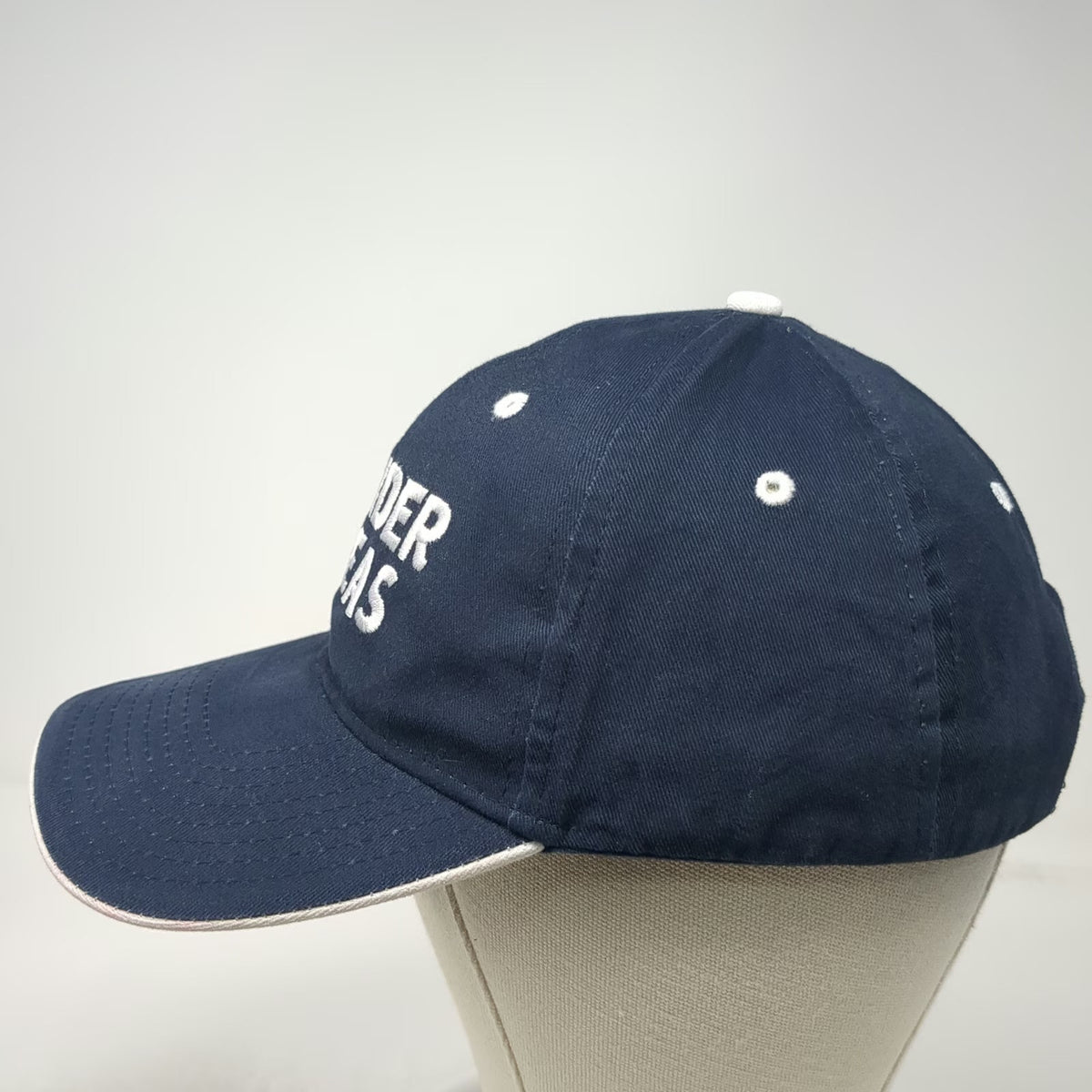 Hit Wear Baseball Cap Blue One Size Wonder Of The Seas Embroidered Cotton Hat