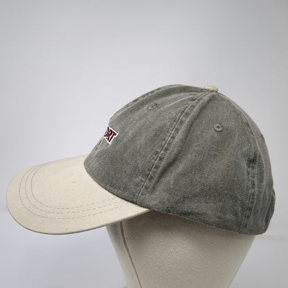 JanSport Baseball Cap Green Beige One Size Slideback Cotton Two Tone Logo Hat