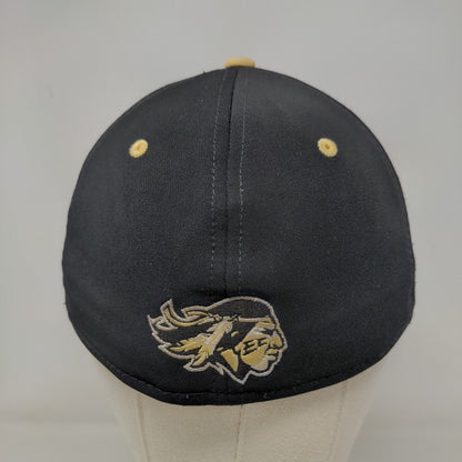 UA Men's Fitted Hat Black Stretch Embroidered EC Indians Logo Polyester Blend