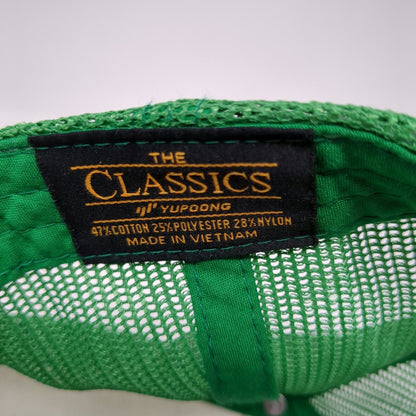 Dbl Mtn Snapback Trucker Hat Green One Size Adjustable Mesh Back Classic Yupoong