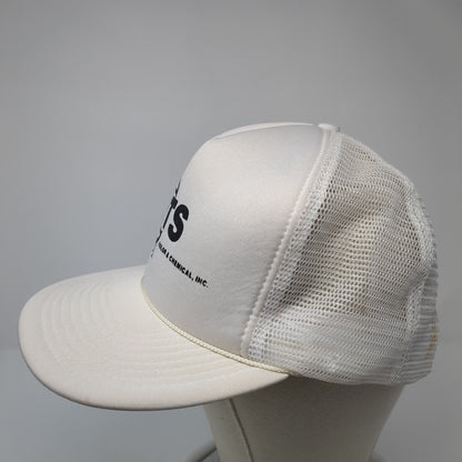 RTS Color & Chemical Inc Snapback Rope Trucker Hat White Cream One Size