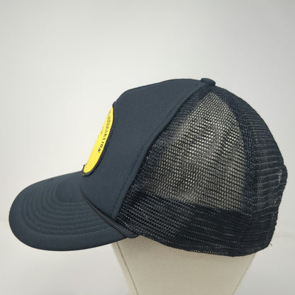 Camco Black Trucker Hat OSFM Mesh Gold Prospectors Association America GPAA Rope
