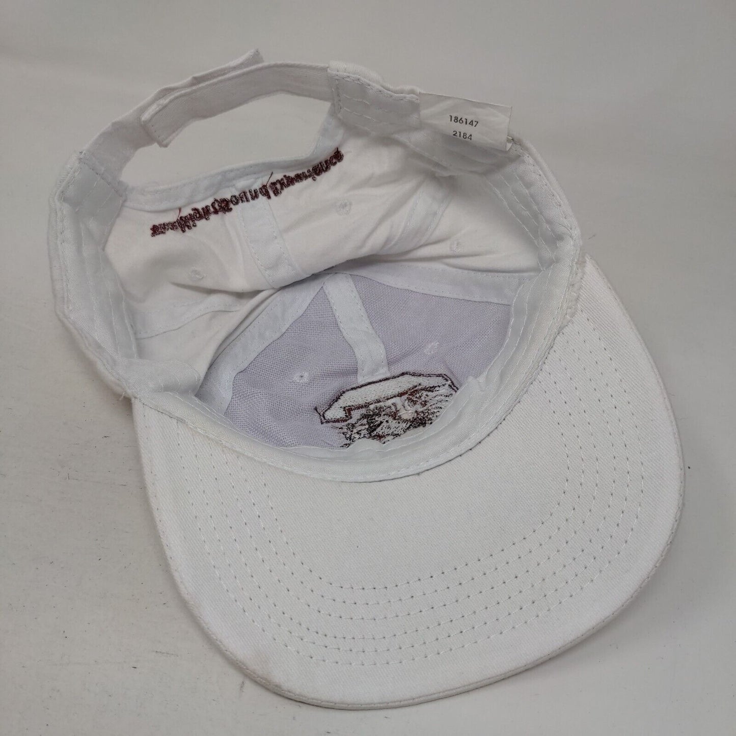 South Carolina Gamecocks Strapback Hat White Embroidered Logo Sound Experience
