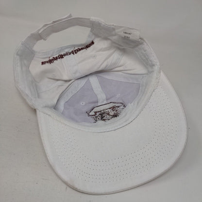 South Carolina Gamecocks Strapback Hat White Embroidered Logo Sound Experience