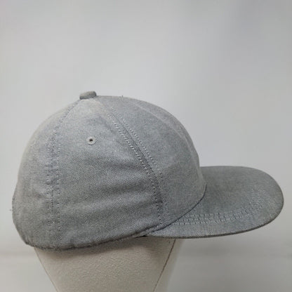 Divided by H&M Snapback Hat Gray One Size Embroidered Adjustable 6 Panel