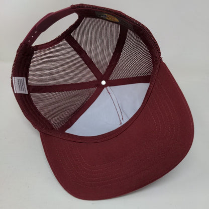Bass Pro Shops Snapback Mesh Back Trucker Hat Red OSFM Gone Fishing