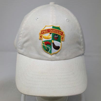 Zkapz Baseball Cap White One Size Pro-Duffers Golf Crest Patch Slideback hat