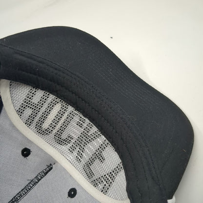 ChalkTalk Sports 5 Panel Black One Size Hockey Rope Snapback Hat 3D Embroidered