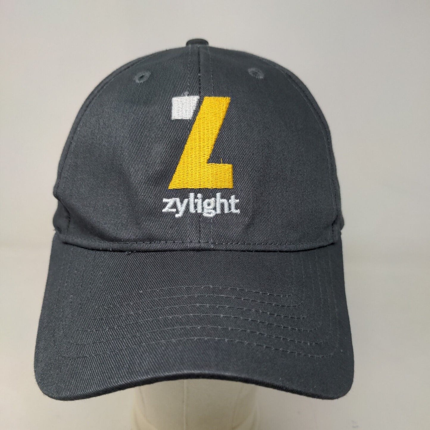 Sportsman Men's Strapback Hat Gray Adjustable Embroidered Zylight Logo Cotton