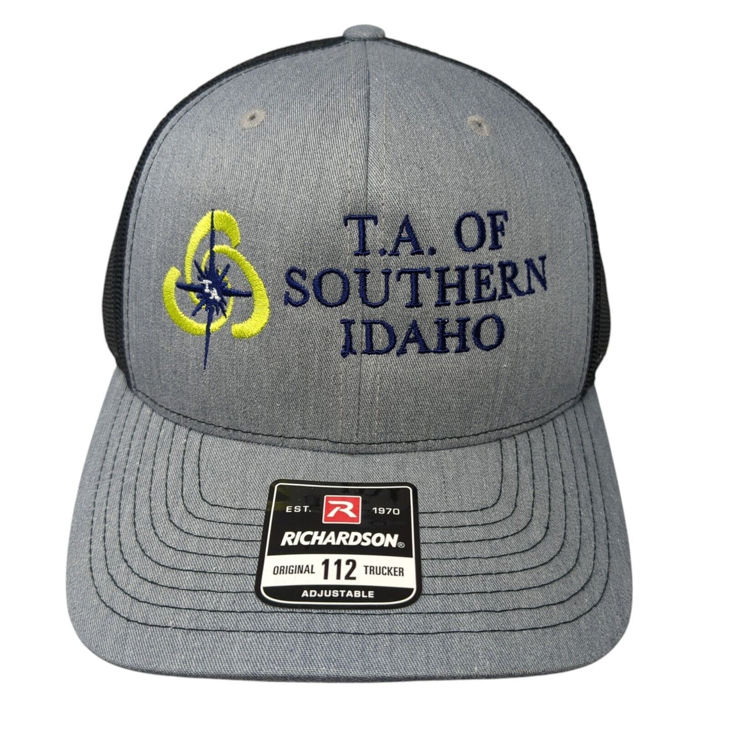 T.A. Of Southern Idaho Snapback Trucker Hat Gray OS Adjustable Mesh Richardson