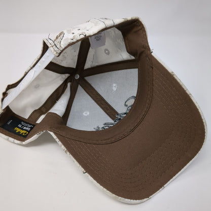Cabela's Snapback Hat Tundra Camo One Size Adjustable Embroidered