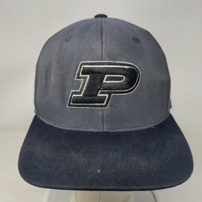 Purdue Boilermakers Fitted Hat Gray OSFA Embroidered Logo Top of the World NCAA