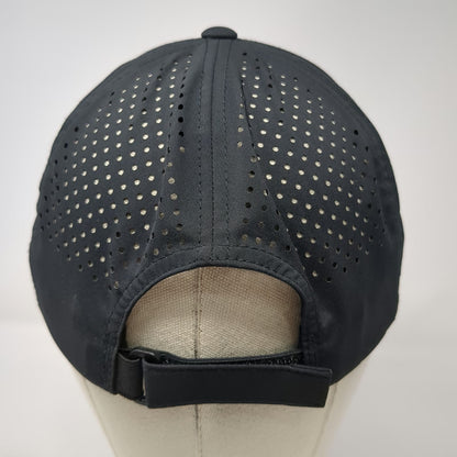 Branded Bills Baseball Cap Hat Black OSFM Strapback Perforated Montana Knife Co