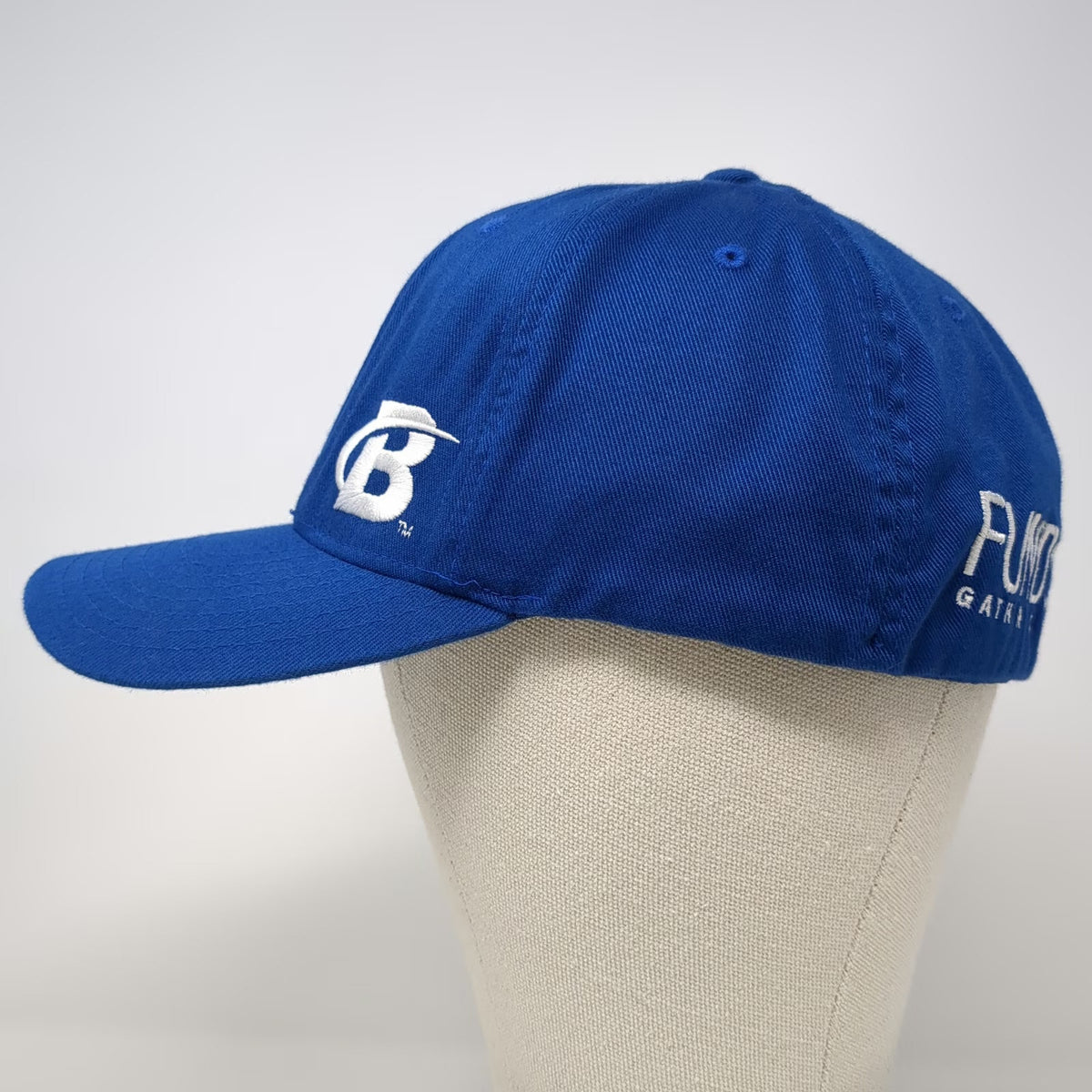 Flexfit Baseball Cap Blue XL Fitted Bodybuilding Fundsy Gather to Give Logo Hat