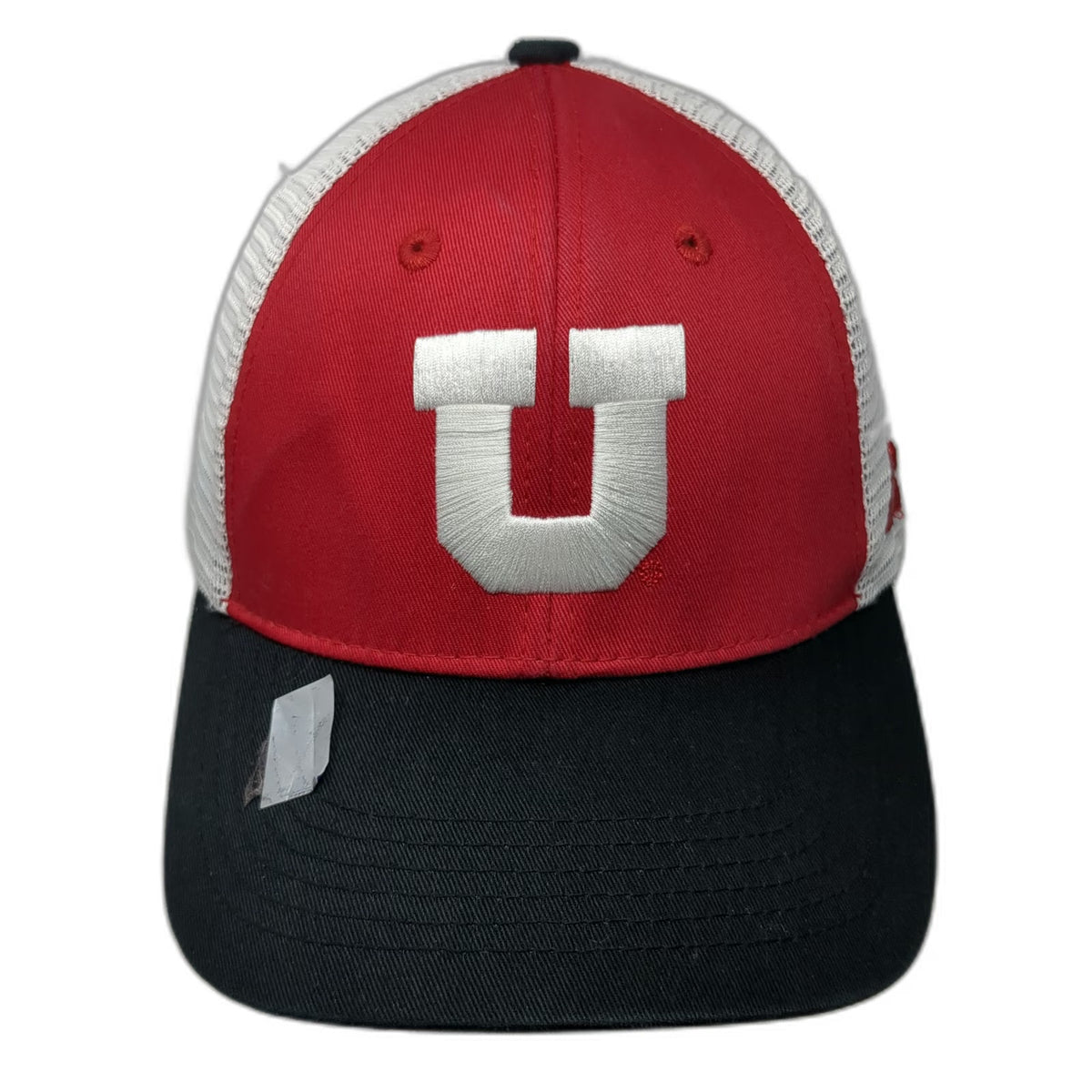 Russell Utah Utes NCAA Trucker Hat Red White Black One Size Mesh Back Snapback