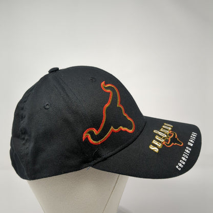 8 Seconds Canadian Whisky Strapback Hat Black One Size Embroidered