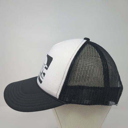 Unbranded Snapback Trucker Hat Black One Size Adjustable Mesh Back 6 Panel