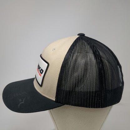 Shinko Trucker Hat Black One Size Motorcycle Tires Mesh Back Logo Patch Snapback