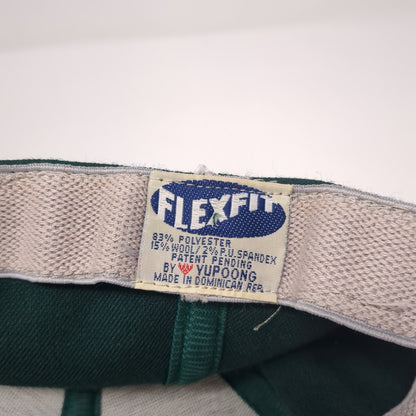 Grizzly Bear Fitted Hat Green One Size Embroidered Flexfit Yupoong