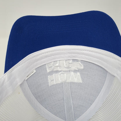 How Big? Novuglass.com Snapback Trucker Hat Blue One Size Mesh Back Cap America