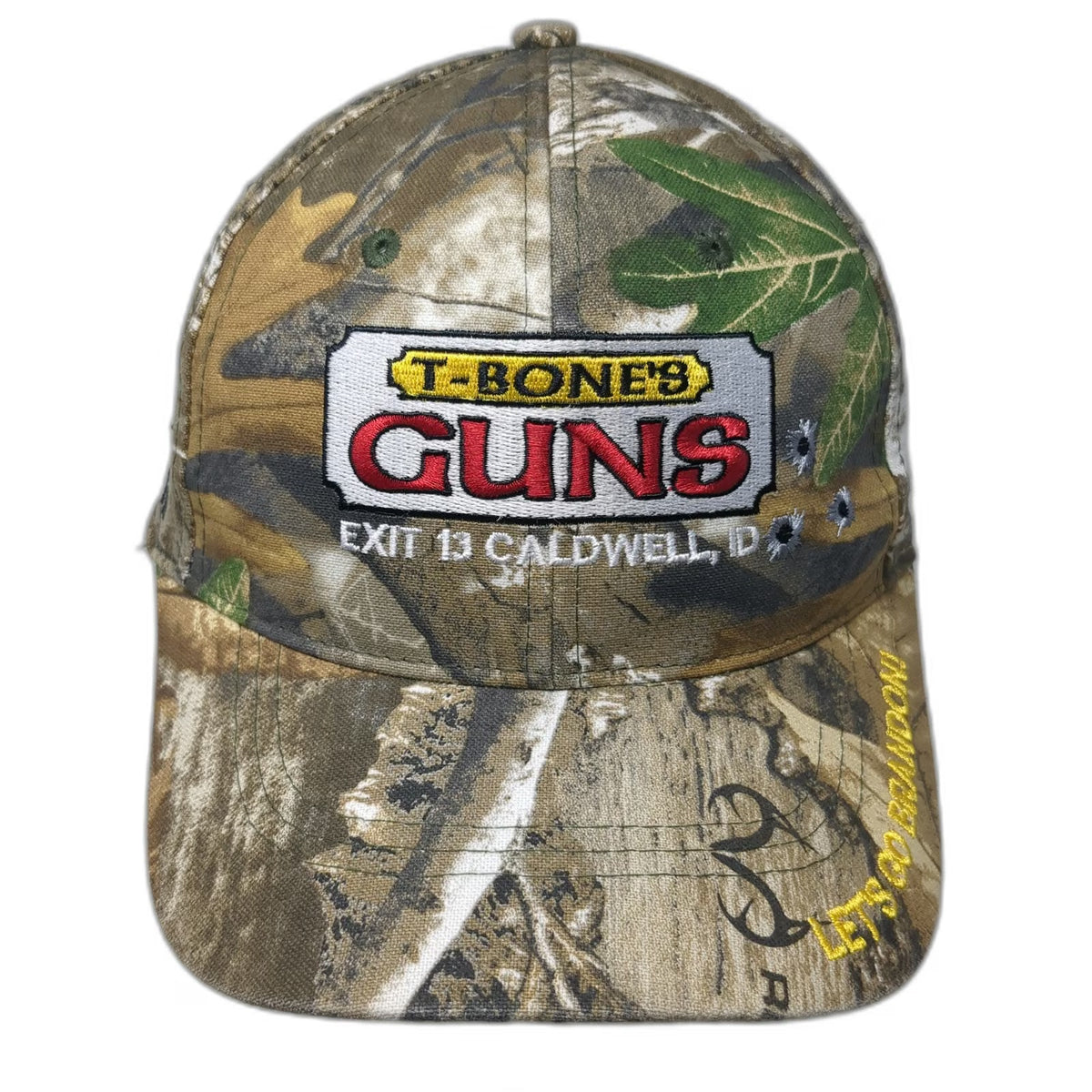 Buck's Bags Baseball Cap Brown Camo One Size T-Bone's Guns Idaho Brandon Hat