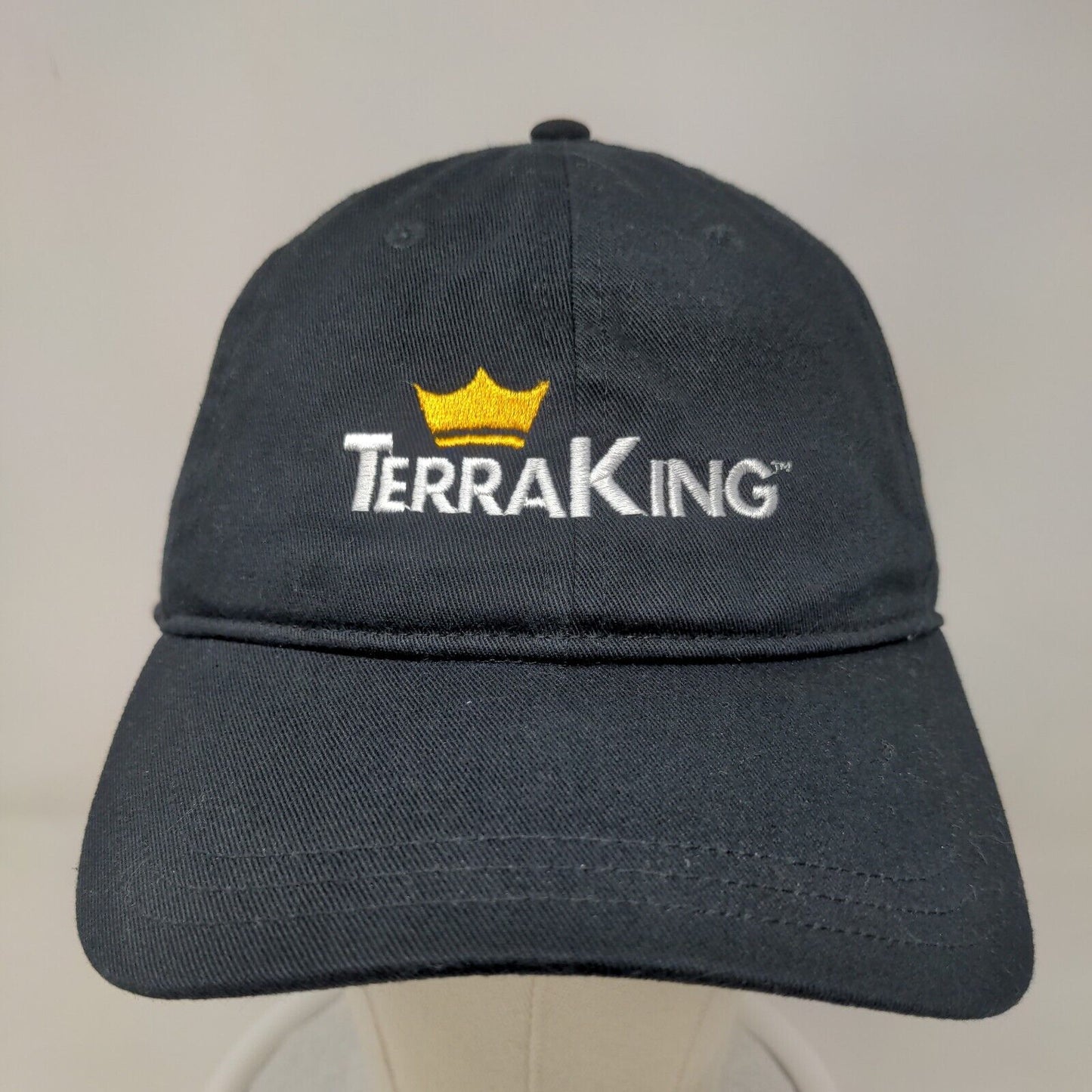 L.L. Bean Men's Terra King Slideback Hat Embroidered Logo Black OSFA Cotton