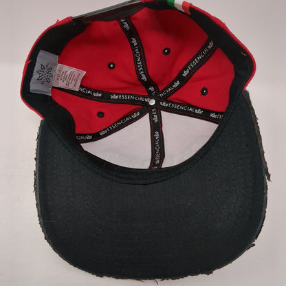 Verona Italia Snapback Hat Red One Size Adjustable Embroidered Essencial