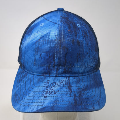 Realtree Snapback Trucker Hat Blue One Size Mesh Back Outdoor Richardson