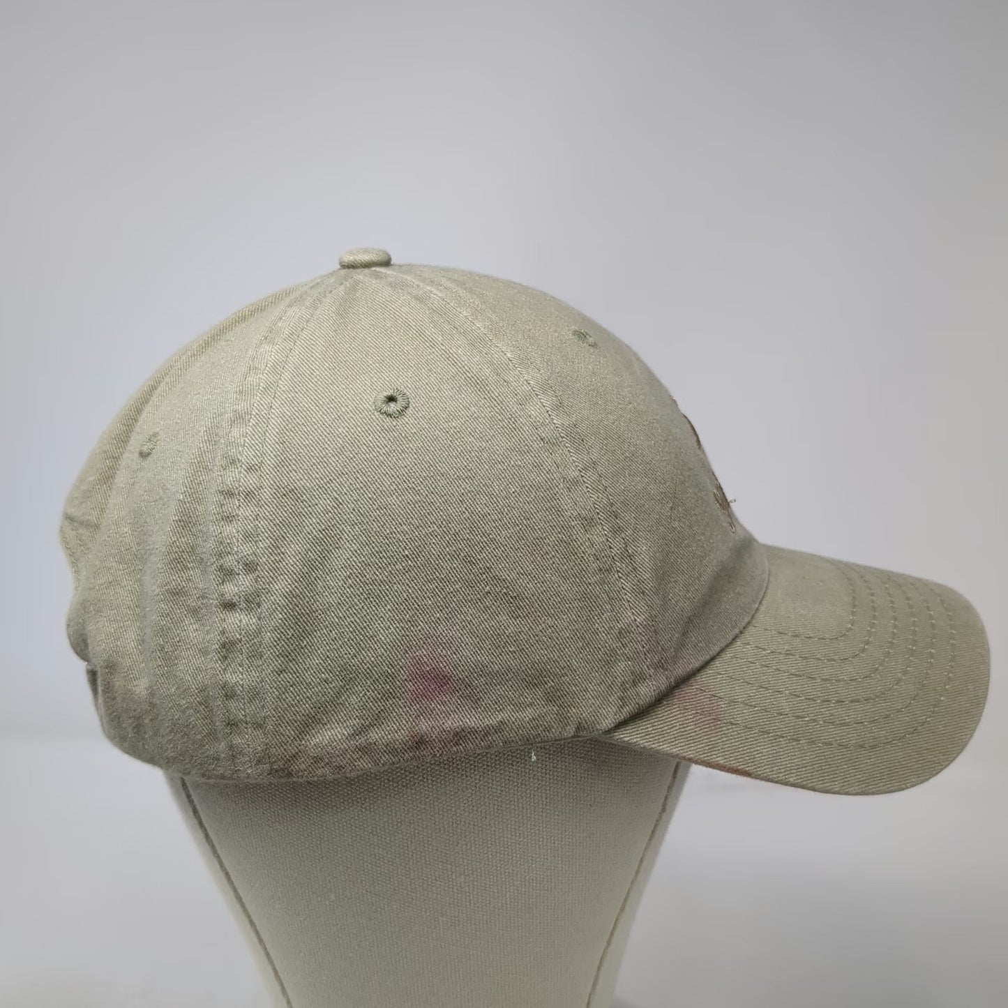 SeaWorld Baseball Cap Beige OS Embroidered Logo Slideback Strapback Hat Park