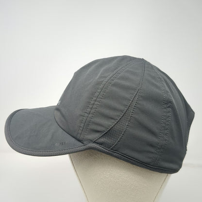 Adidas Baseball Cap Gray One Size Strapback Aeroready Performance Running Hat