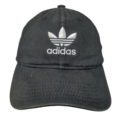 Adidas Men's Slideback Hat Black Size OSFM Embroidered Trefoil Logo Cotton