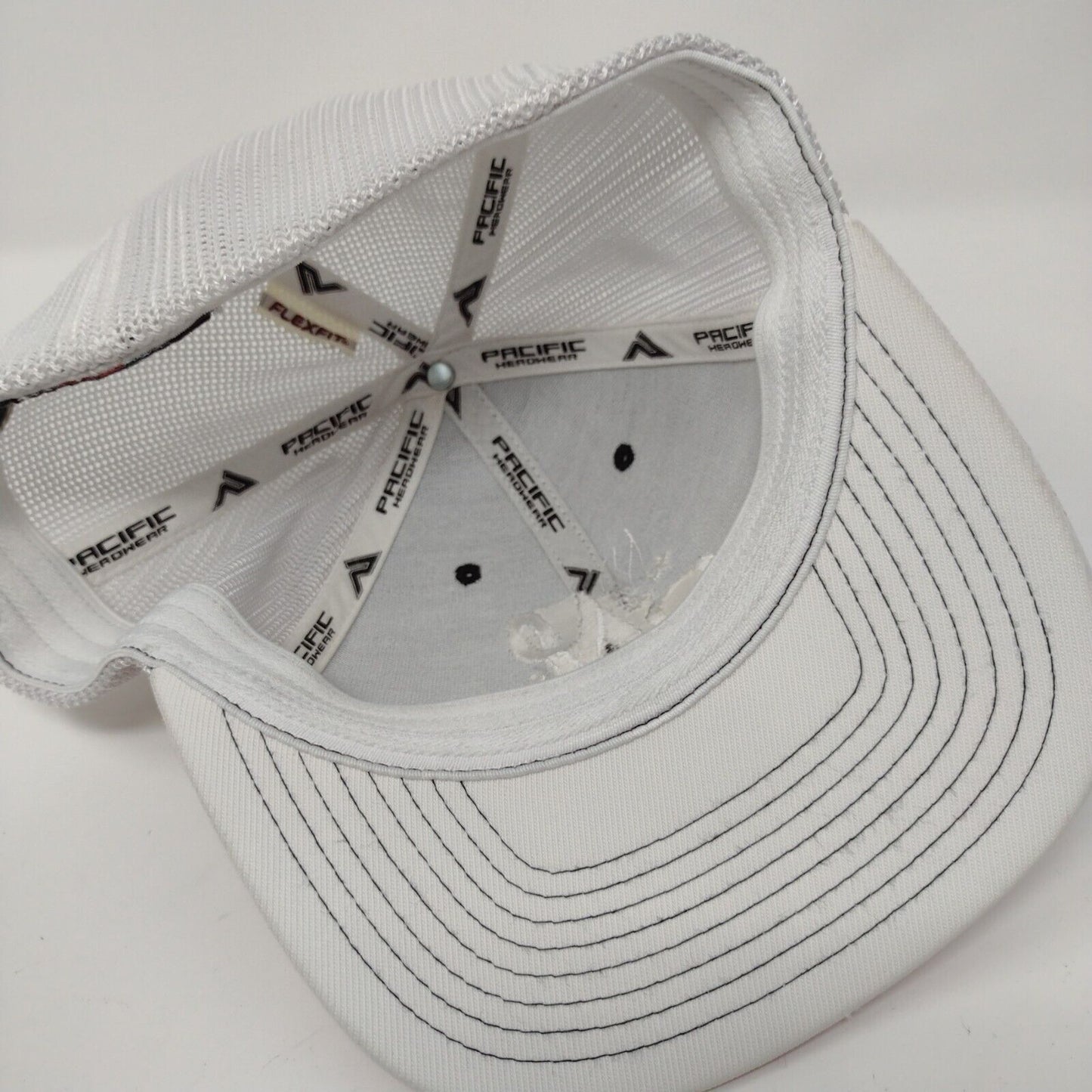 Boise N Fitted Mesh Back Trucker Hat Multi 7 3/8-8 Flexfit Colorblock