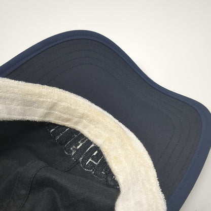 Hilfiger Spell Out Slideback Hat Black One Size Adjustable Leather Strap