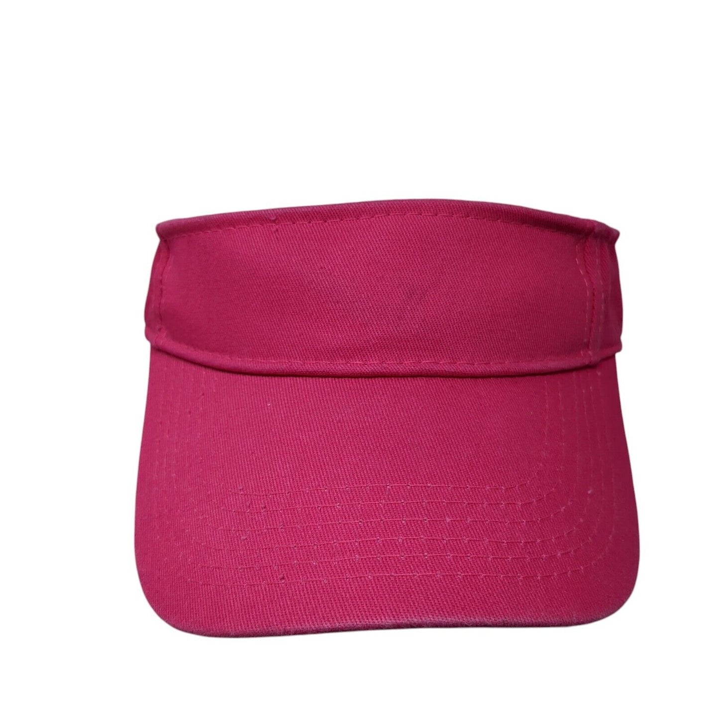 Unbranded Strapback Sun Visor Hat Pink One Size Solid Adjustable Blank