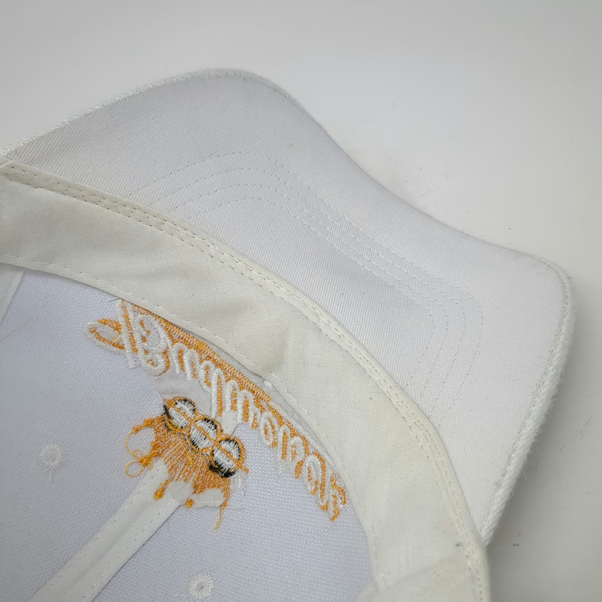Budweiser Racing Baseball Cap White One Size Strapback Kenny Bernstein Crown Hat