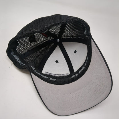 PPS Fitted Mesh Back Trucker Hat Black L/XL Flexfit Port Authority