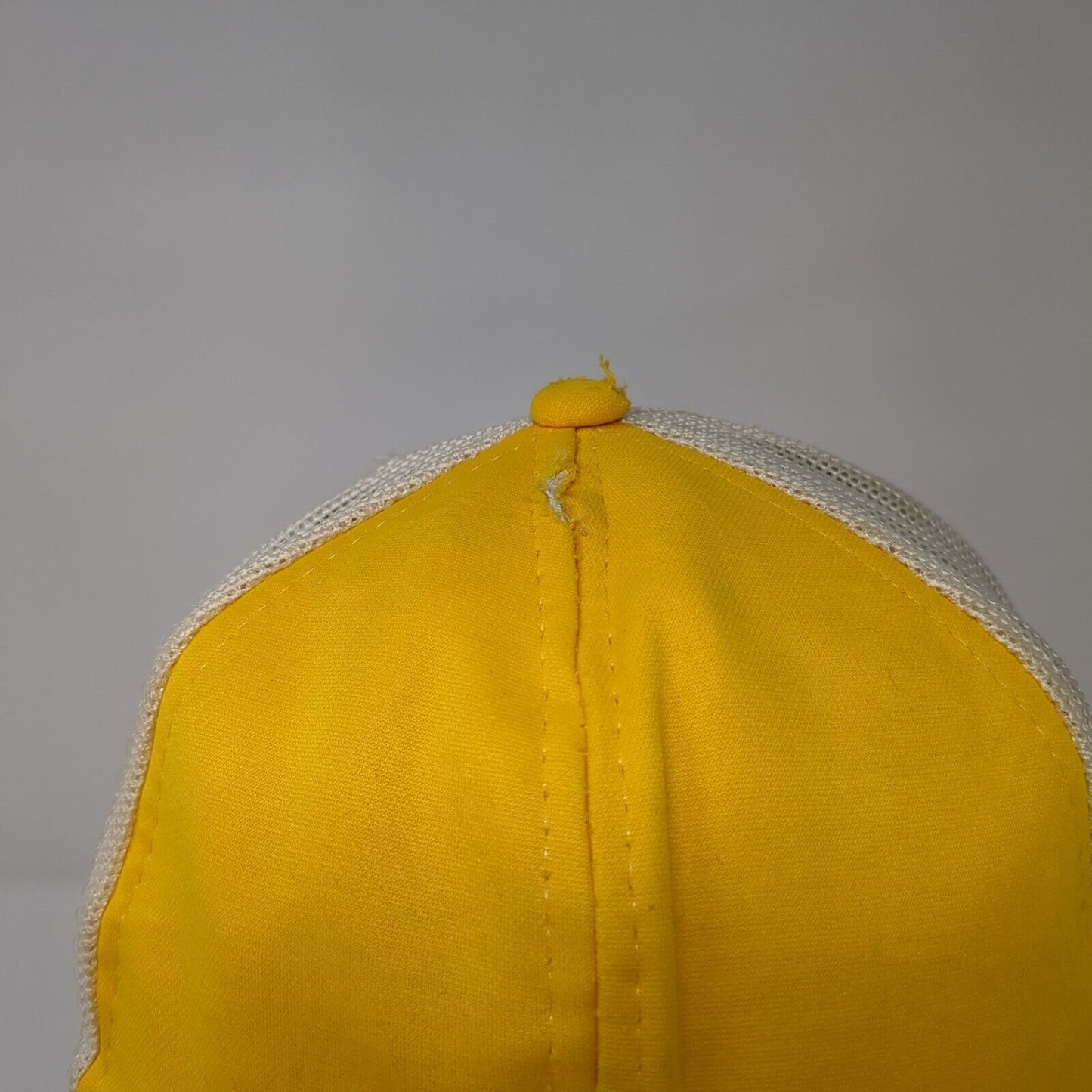 Unbranded Snapback Mesh Back Trucker Hat Yellow OSFA Colorblock
