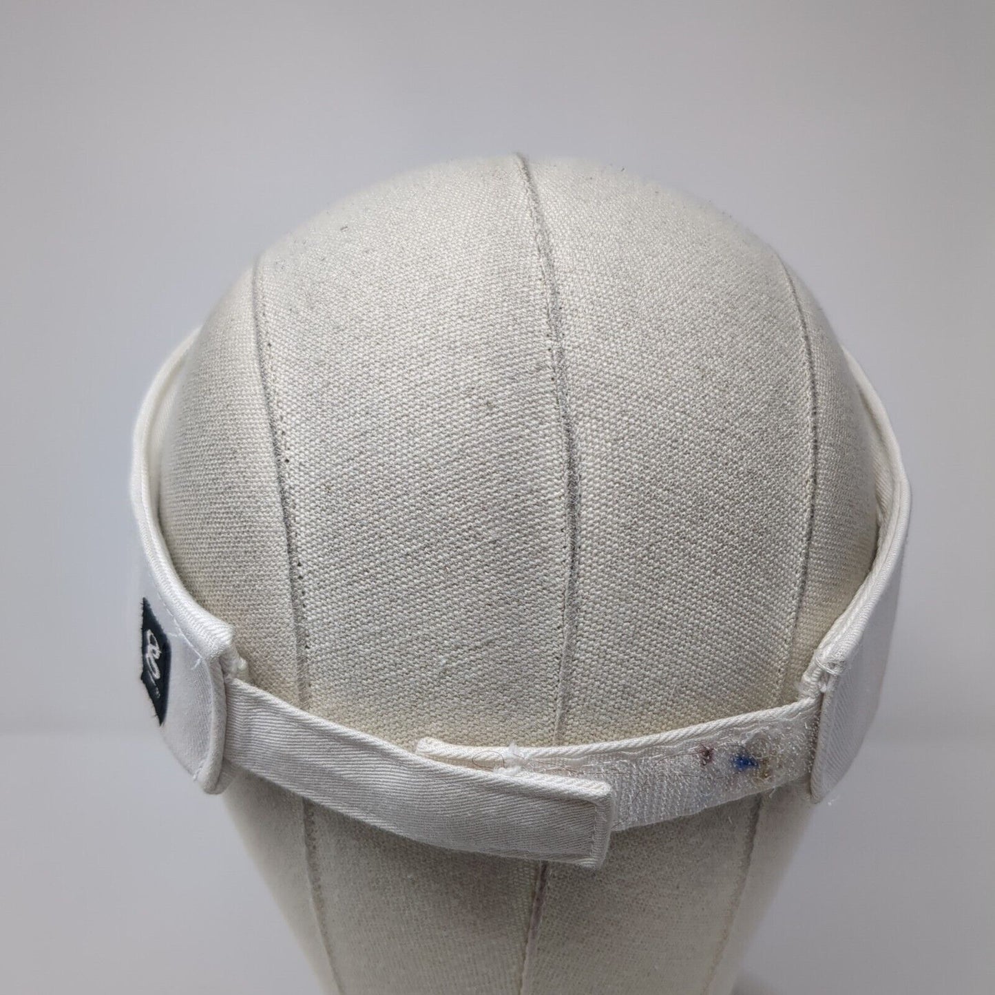 Bodega Bay California Strapback Sun Visor Hat White One Size Adjustable