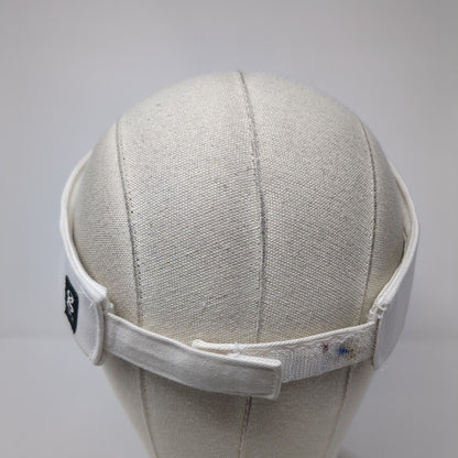 Bodega Bay California Strapback Sun Visor Hat White One Size Adjustable