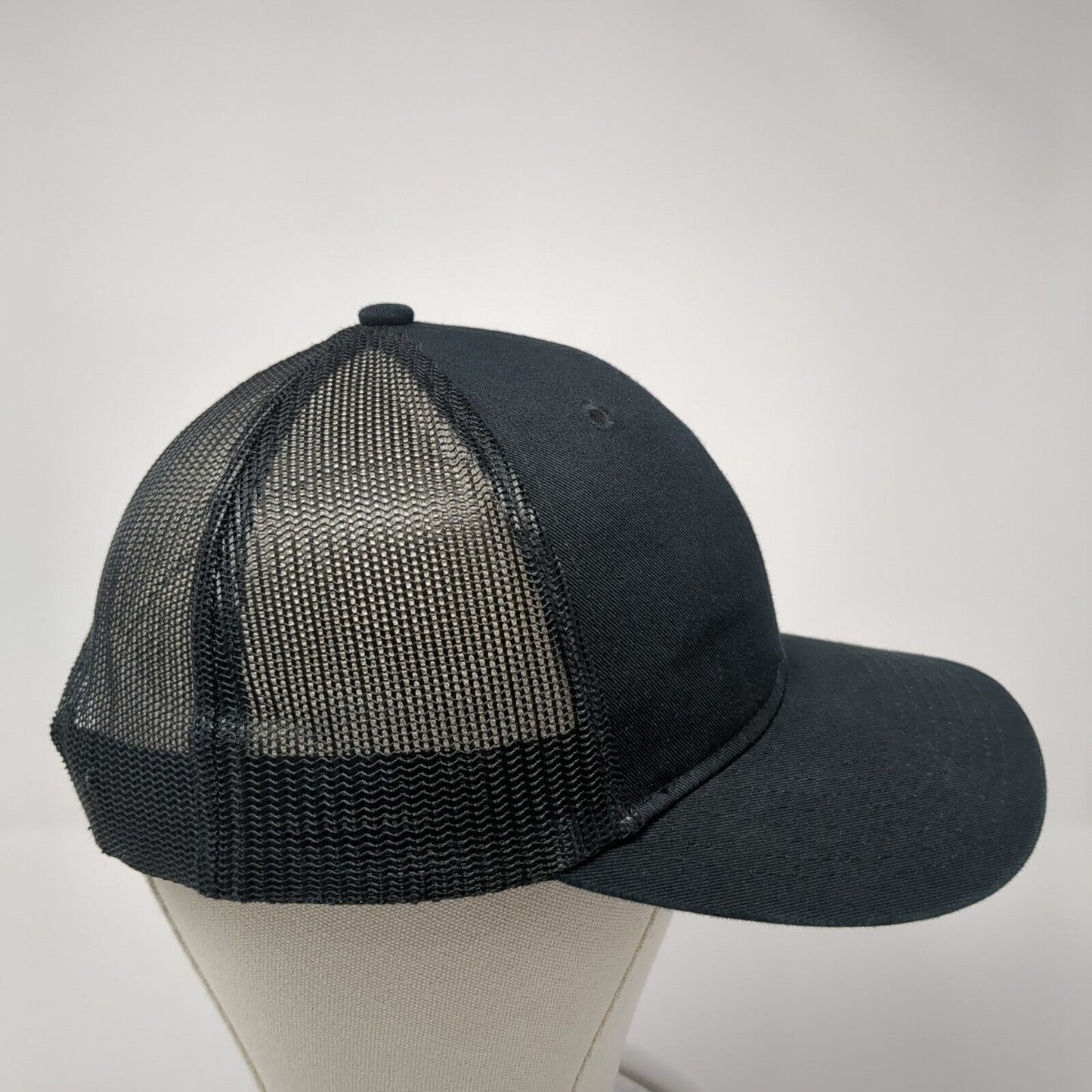 Builders First Source Snapback Trucker Hat Black OS Mesh Back Port Authority